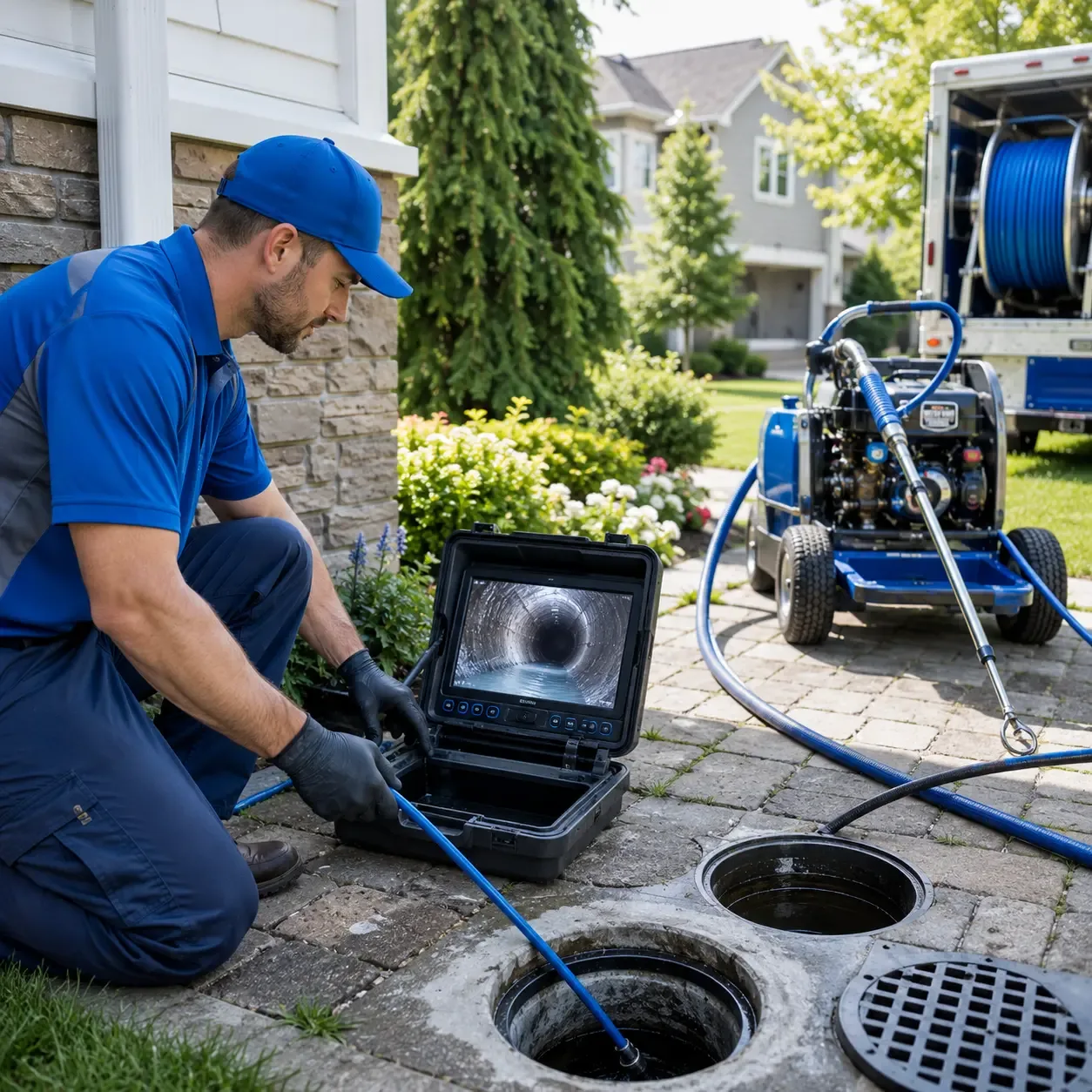 Outdoor drain cleaning professionals serving Canaan, CT