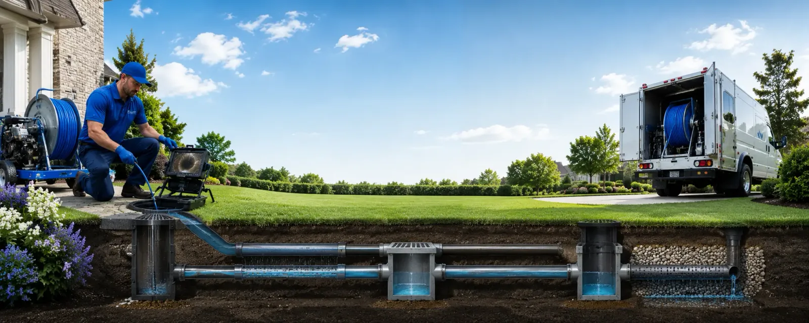 Outdoor drain cleaning information for Canaan, CT